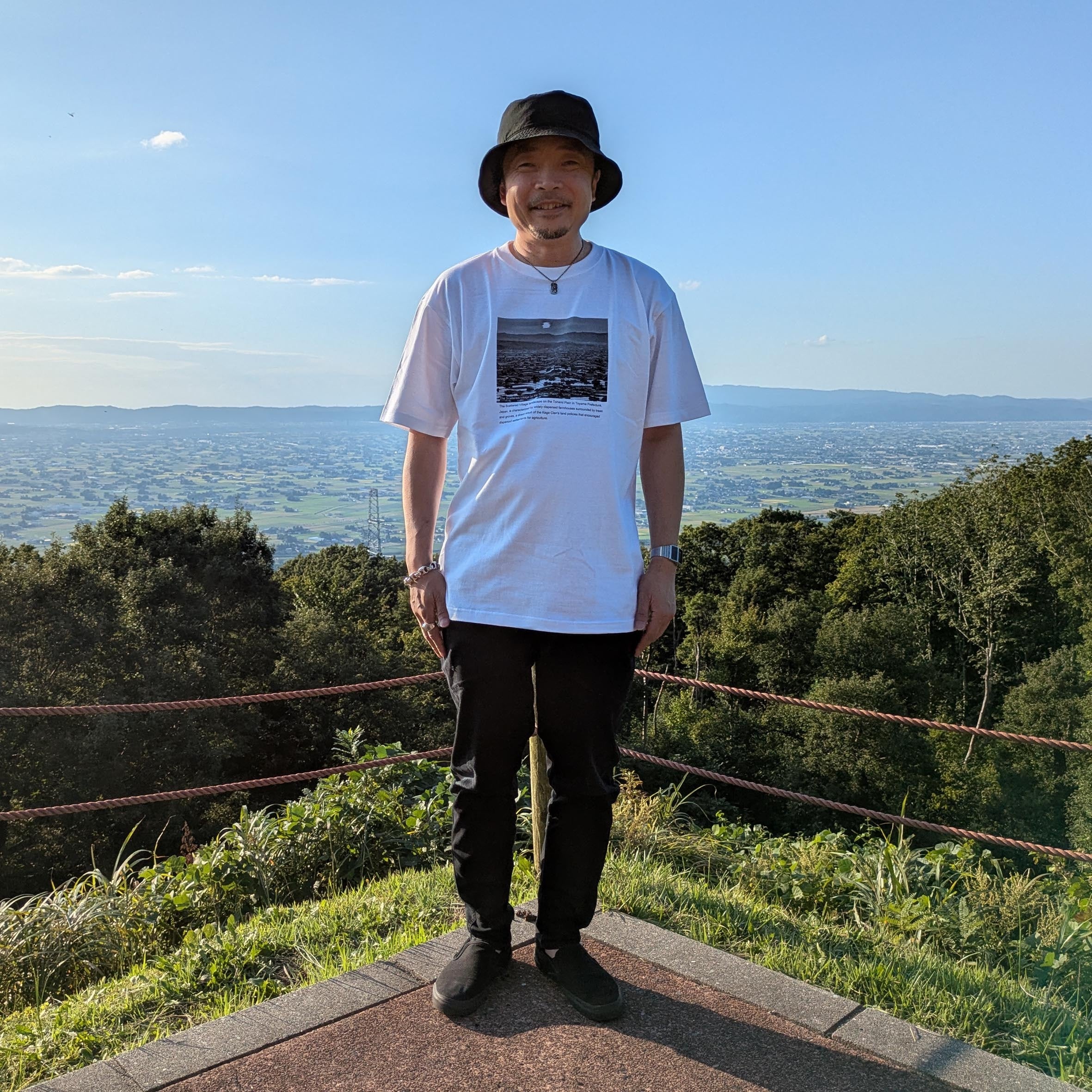【富山百景シリーズ】Scattered Village Tシャツ【砺波市】