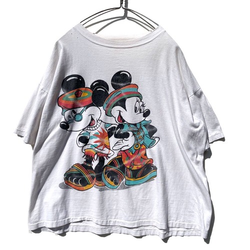 Old Mickey [Mickey & Minnie] Vintage Print T-shirt [1980s-] Vintage Print T-Shirt