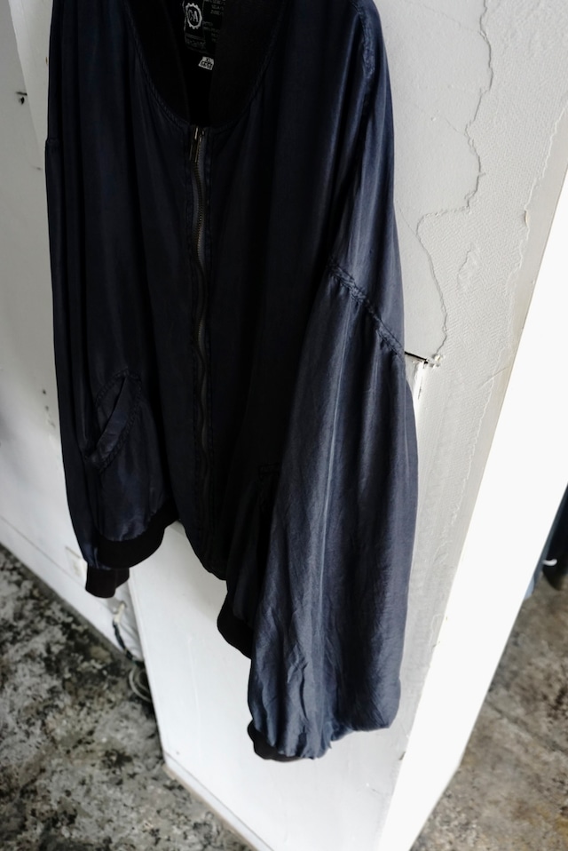 C&A Navy silk blouson