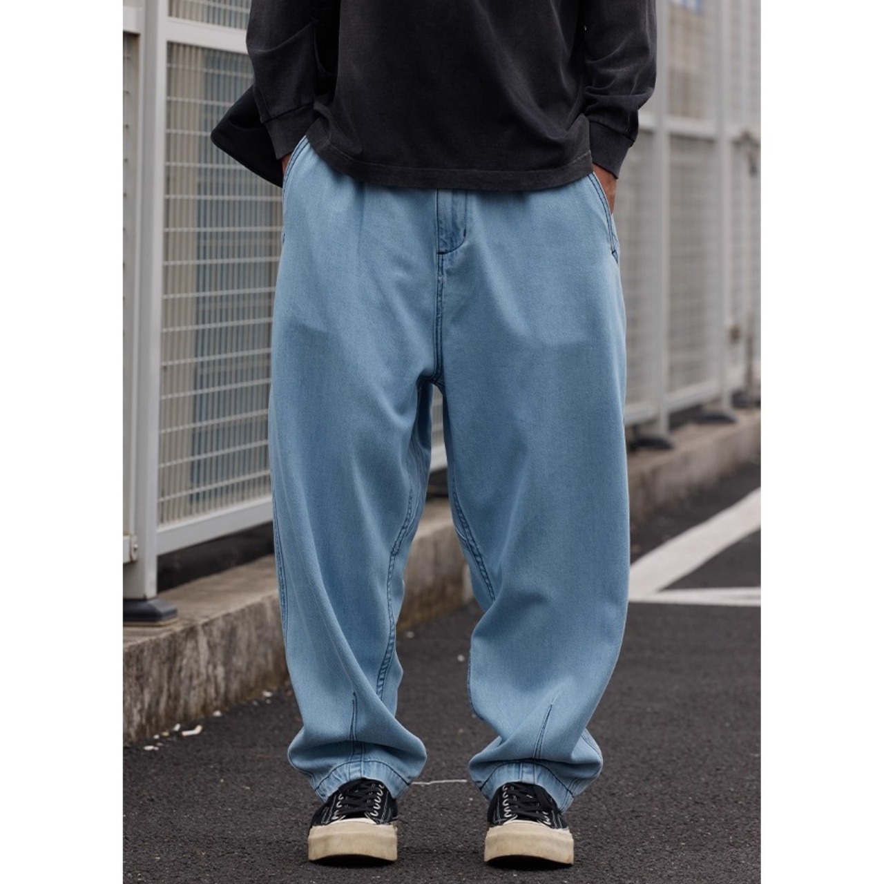 Loose fit denim pants 1122 - 2