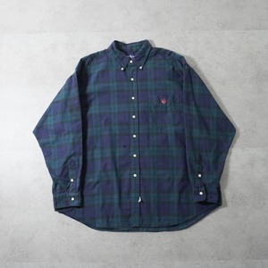 90s Ralph Lauren black watch "The Big Shirt" [XL] 古着