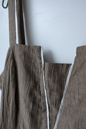 Crinkle V dress