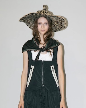 my beautiful landlet NYLON TAFFETA WATER PROOF BAG VEST BLACK