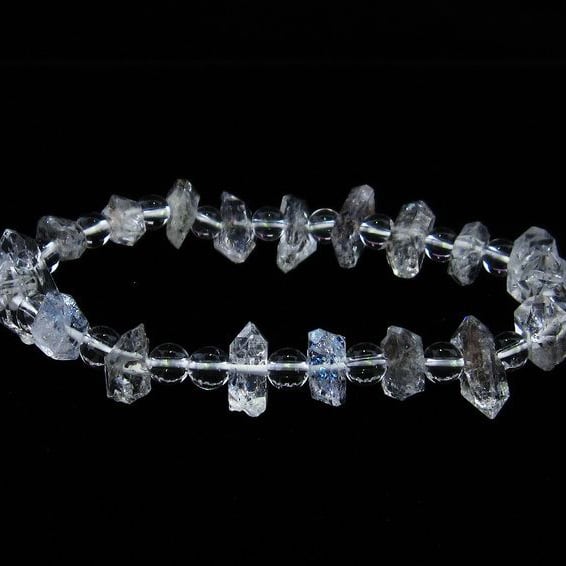 オイルインクォーツ ブレスレット 石油入り水晶 ブレス 一点物 メール便可 [M便 1/10] 111-33561