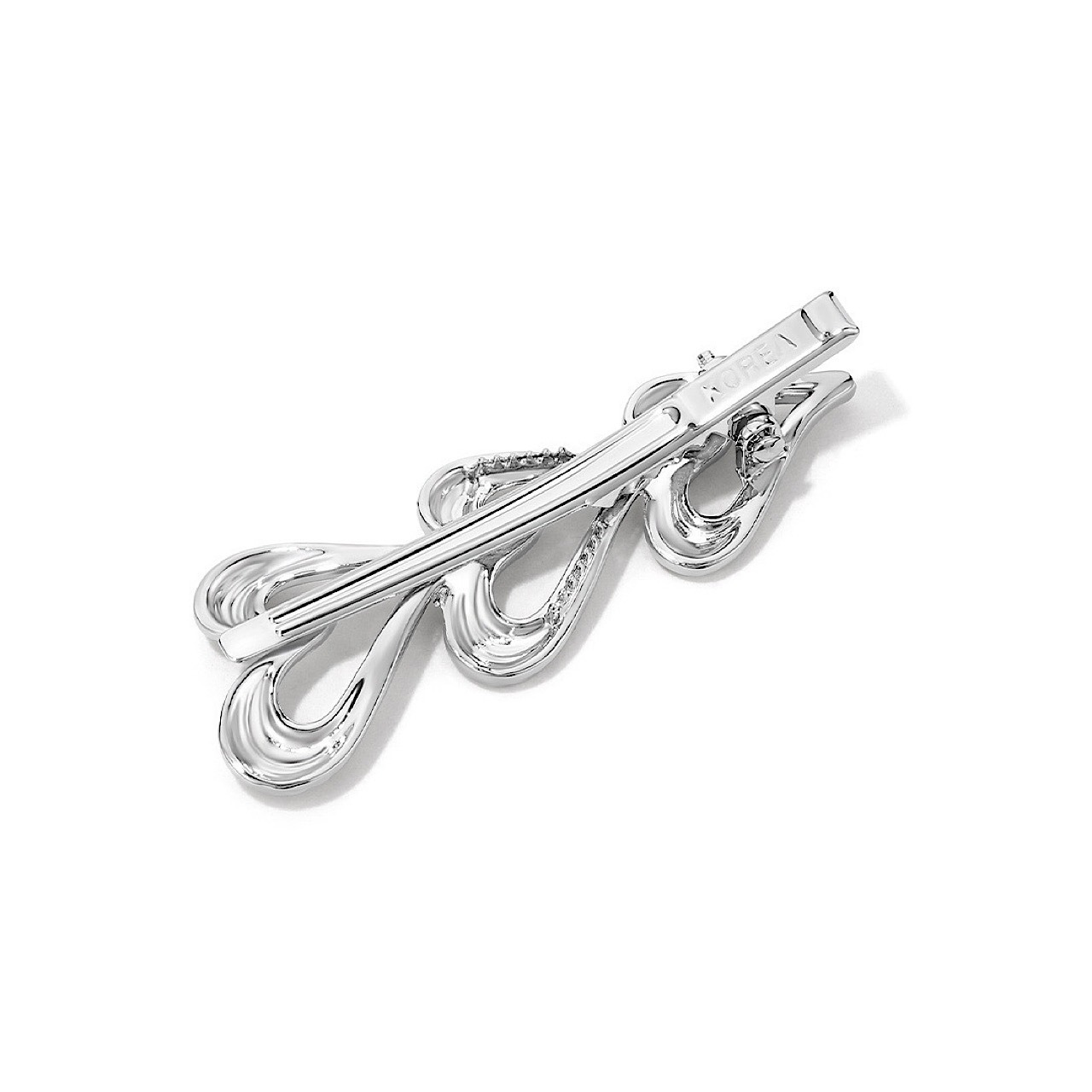 ヘアクリップ おしゃれ ハート フラワー リボン シンプル シルバー バレッタ - 10