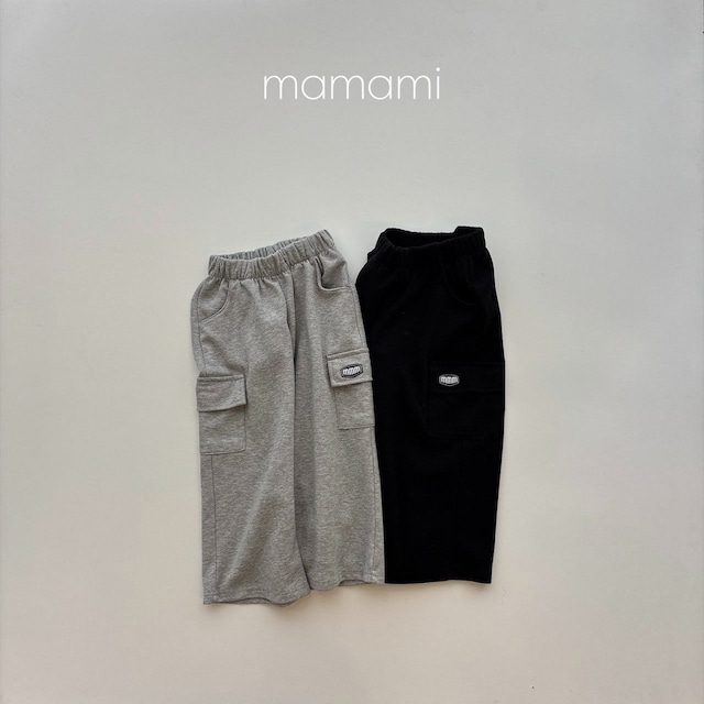 【取寄】mamami|cargo wide pants|カーゴワイドパンツ|XS-JL|kids&jr|26 autumn