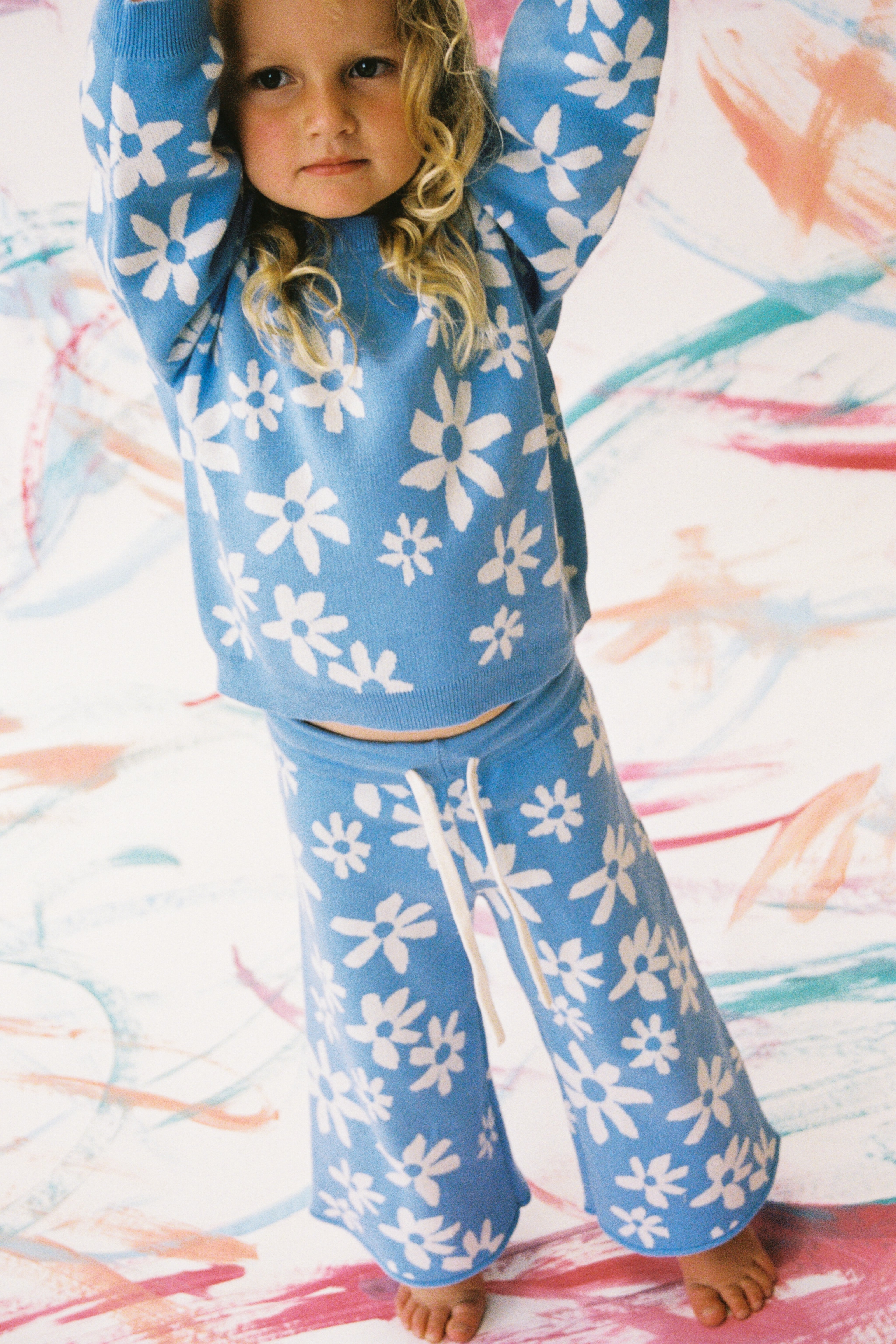 【即納/送料無料】Grown / Organic Wild Flower Knit Pull Over