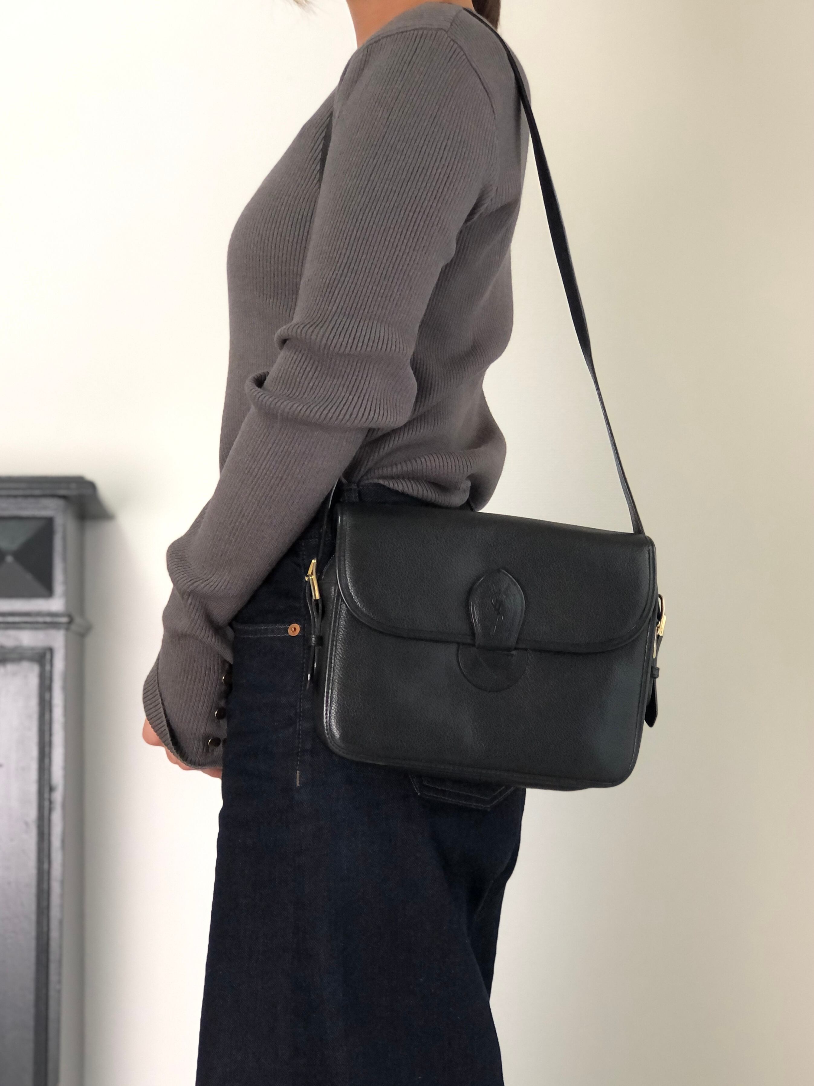 otレア★イヴサンローラン★ヴィンテージ ショルダーバッグ サンローラン バッグ ヴィンテージの通販