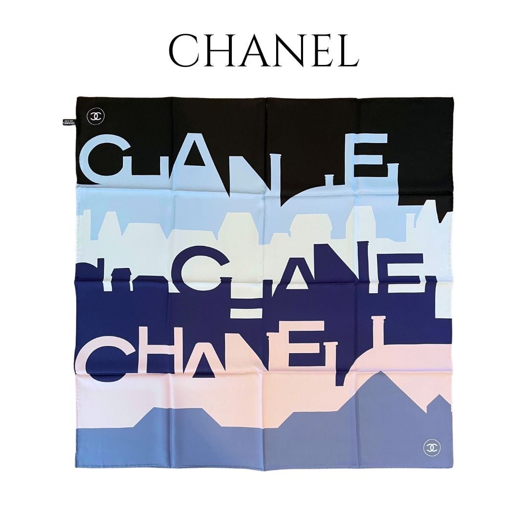 CHANEL】シャネル 大判スカーフ シルク100％（並行輸入品 