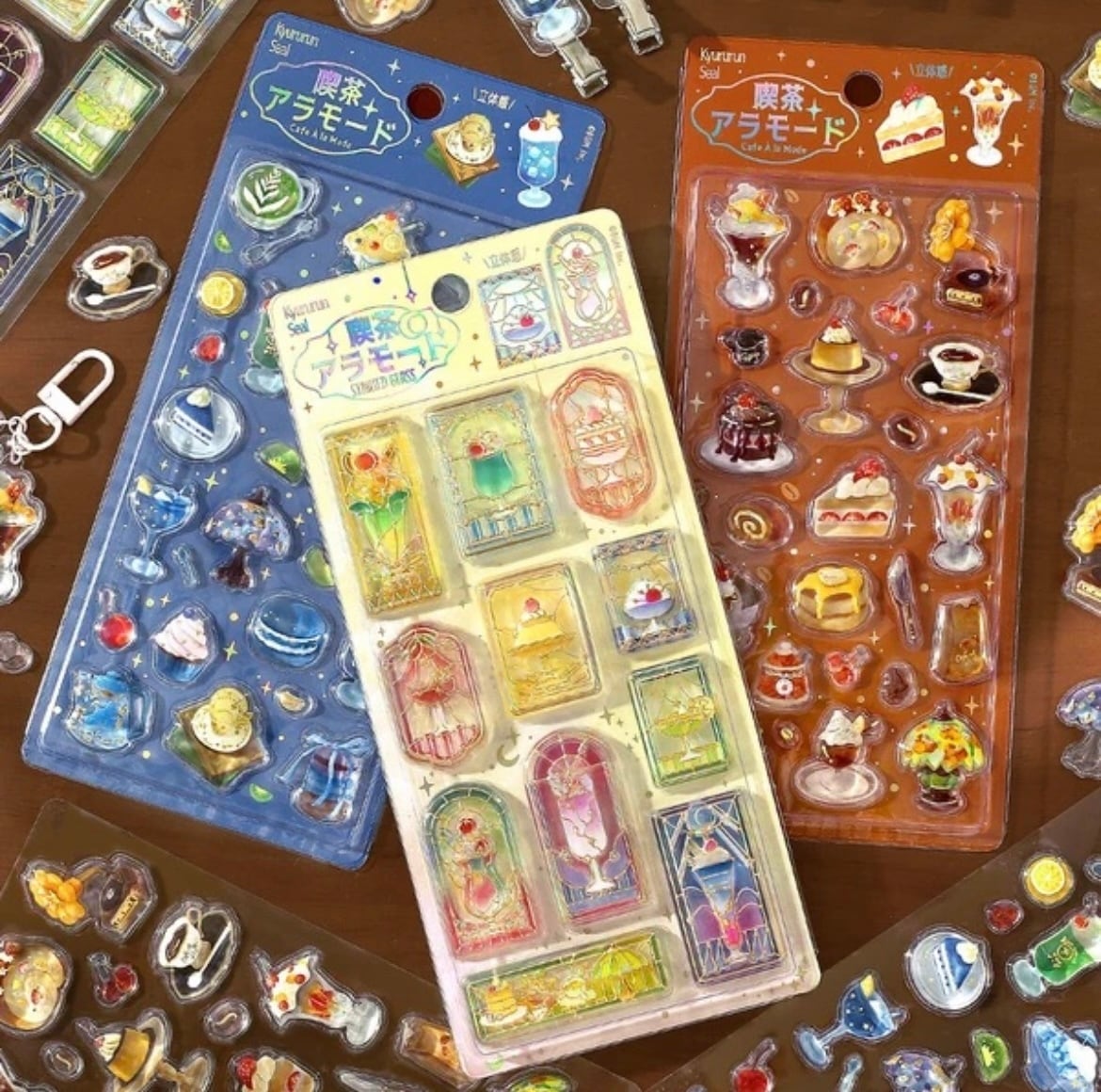 文具女子博先行販売品】喫茶アラモードきゅるるんシールセット