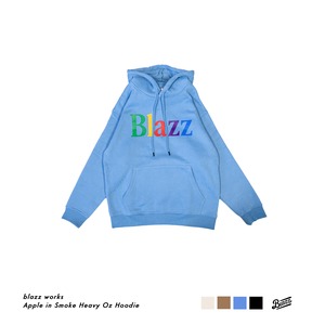 Apple in Smoke Heavy Oz Hoodie [Blue]