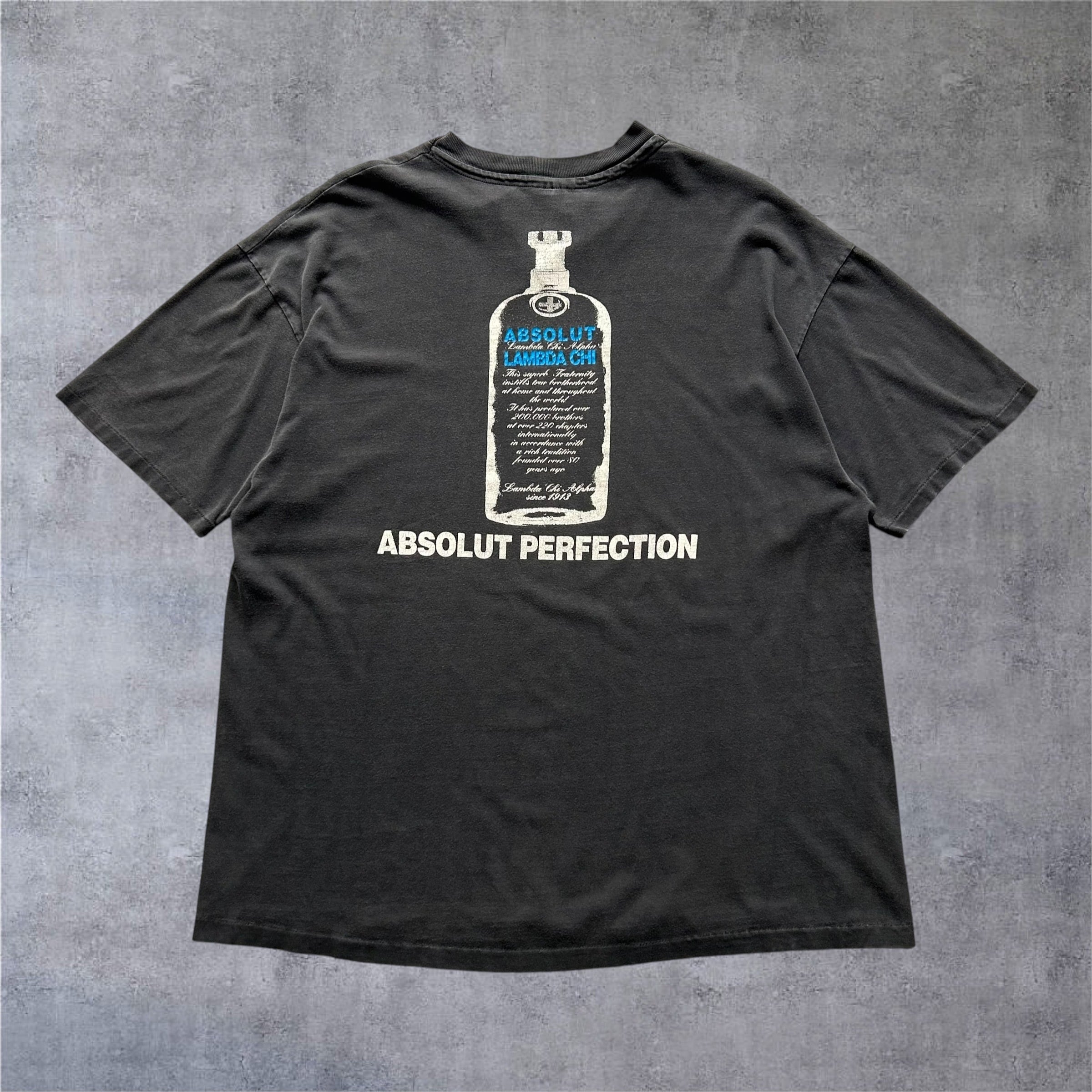 1990s Absolut Lambda Chi "Absolut Vodka Parody" T-shirt【高円寺店】