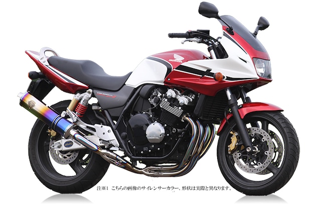 CB400SF/CB400SB SPEC3（'99～'07） ワイバン シングル オーバルチタンポリッシュ[WH11-01OT]