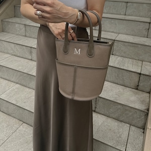 Buddy. canvas bag tall【Mocha】