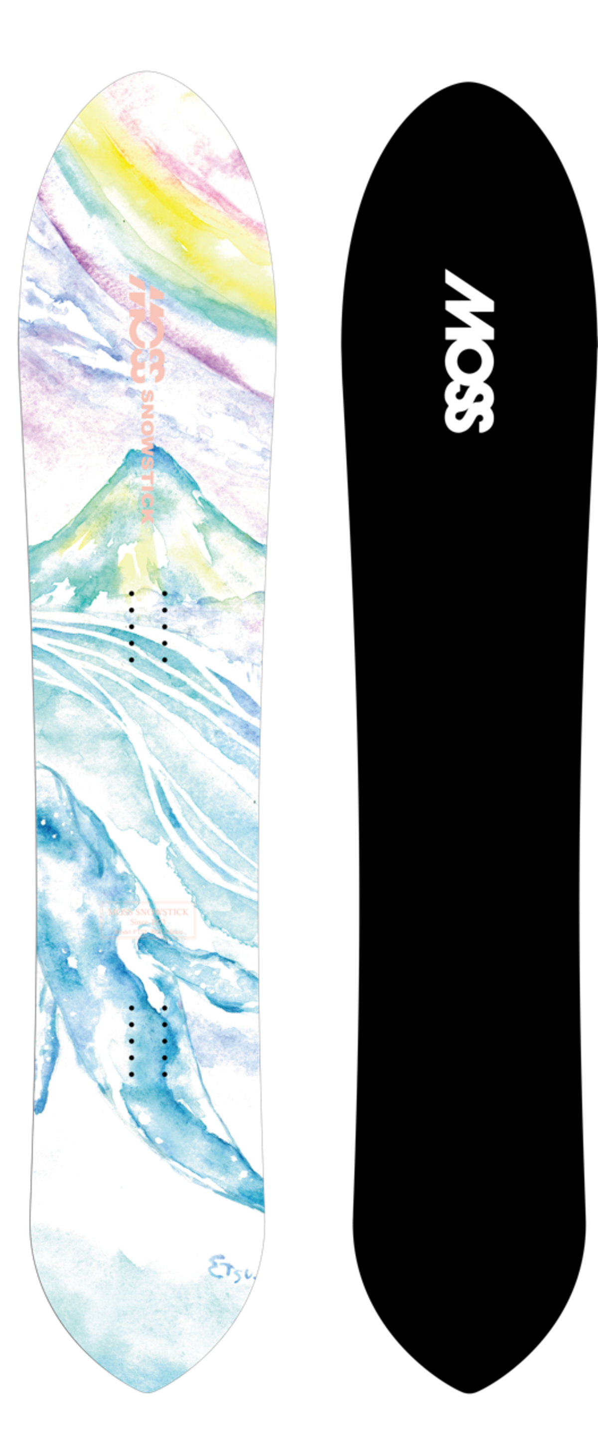 スノーボード MOSS STICK WP175 予約商品] 25-26 MOSS SNOWSTICK パウダーボード WING-PIN75