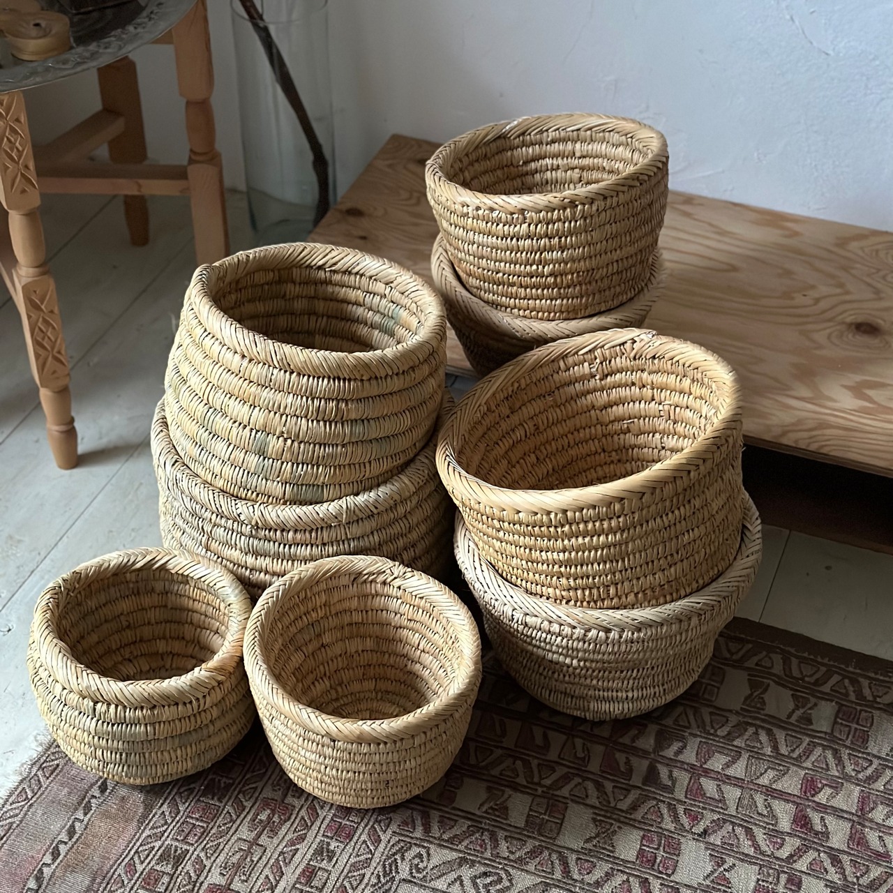 モロッコバスケット ボウルL 無地