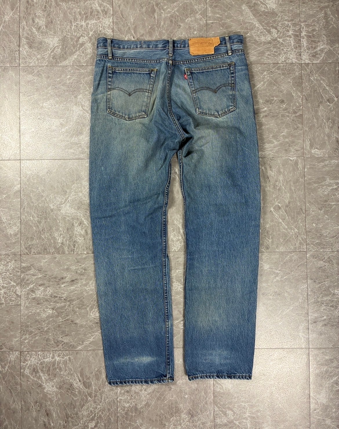 Levi's 501 USA製 ボタン裏552 ライトブルー ダメージ ストレート