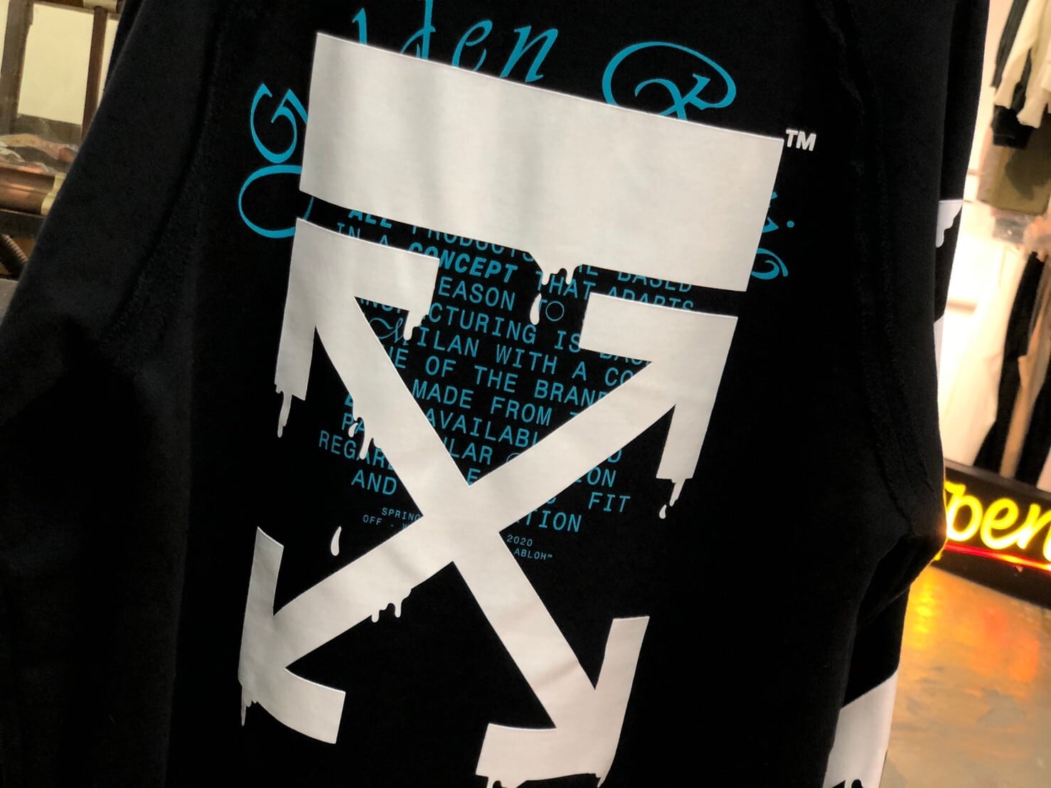 off-white for all アローズ Tシャツ 黒 XS