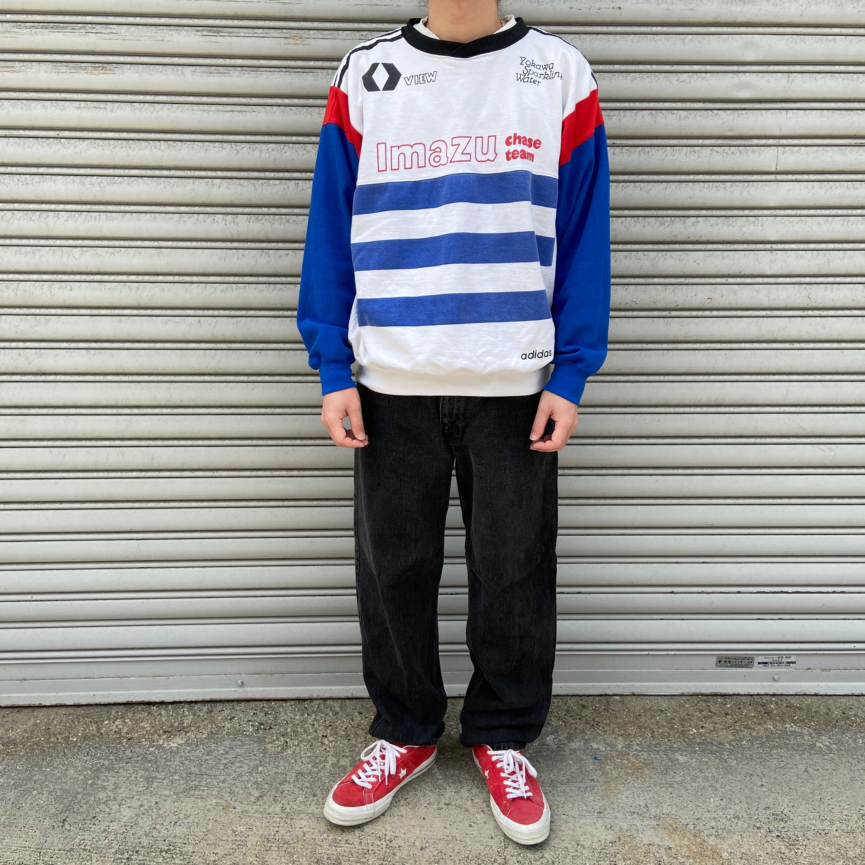 80s adidas サイクルチームスウェット IMAZU今津 トリコカラー | 古着