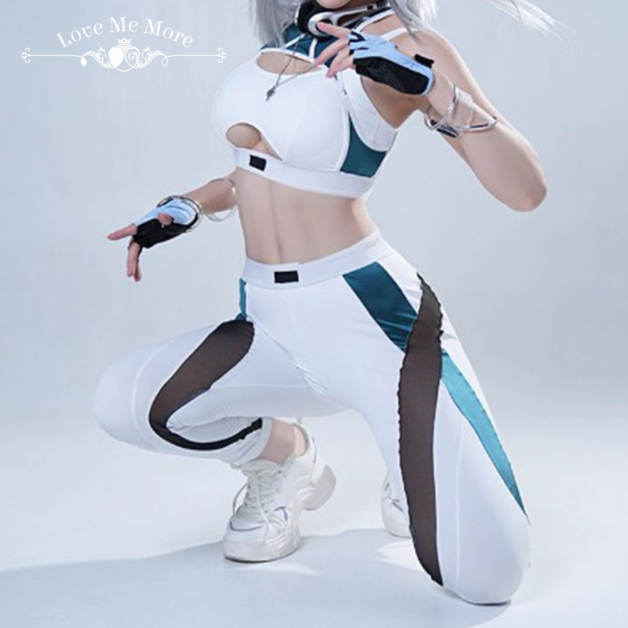 3サイズ有★ホワイトウェーブセットアップコスチューム