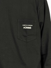 【COMME des GARCONS HOMME】綿天竺ロゴロングスリーブカットソー