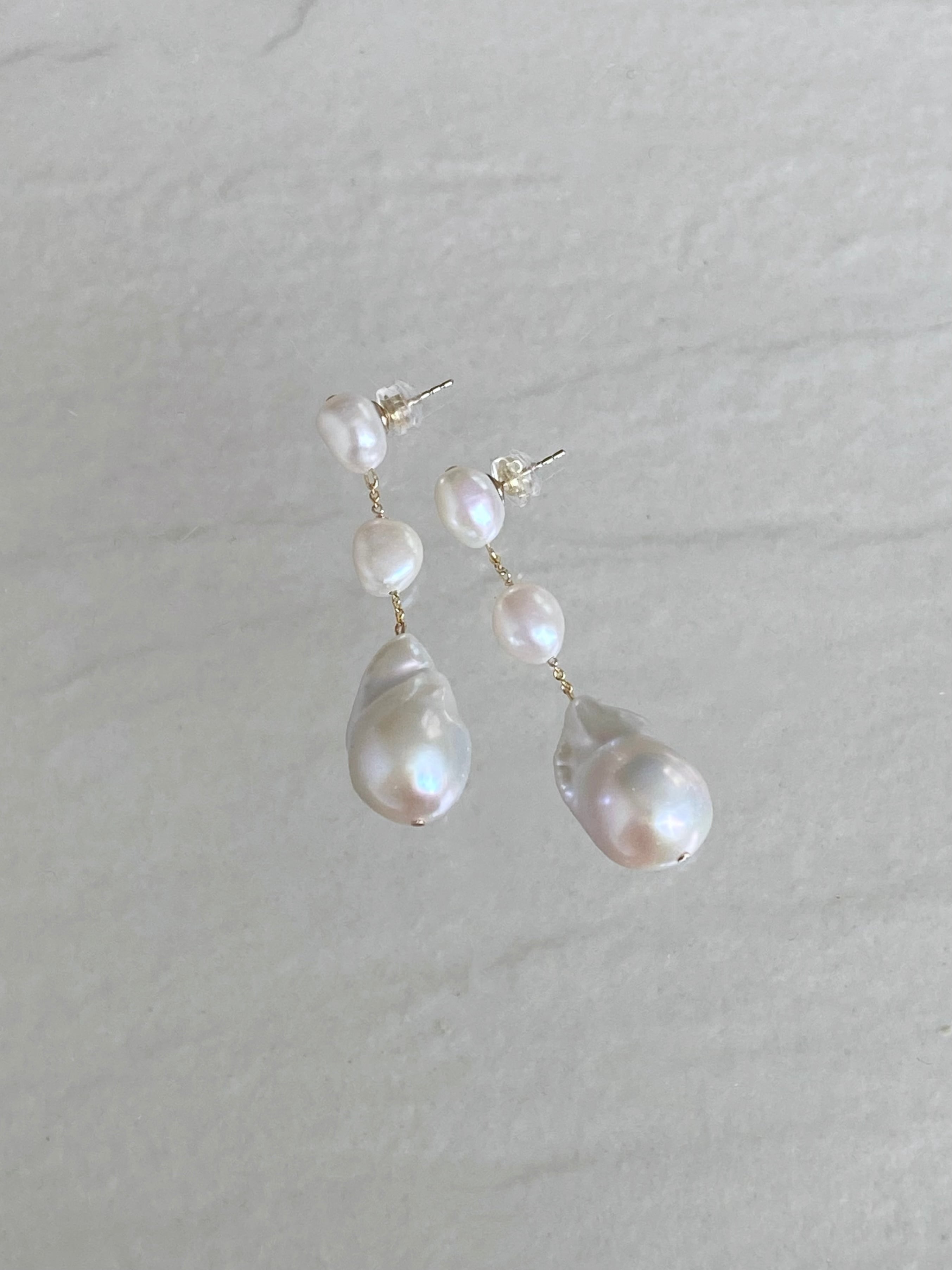 dot pearl earrings