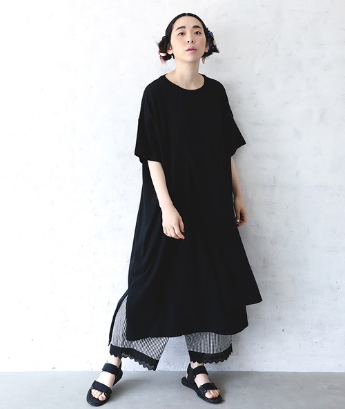 Overlap dress   womens M  /  Black