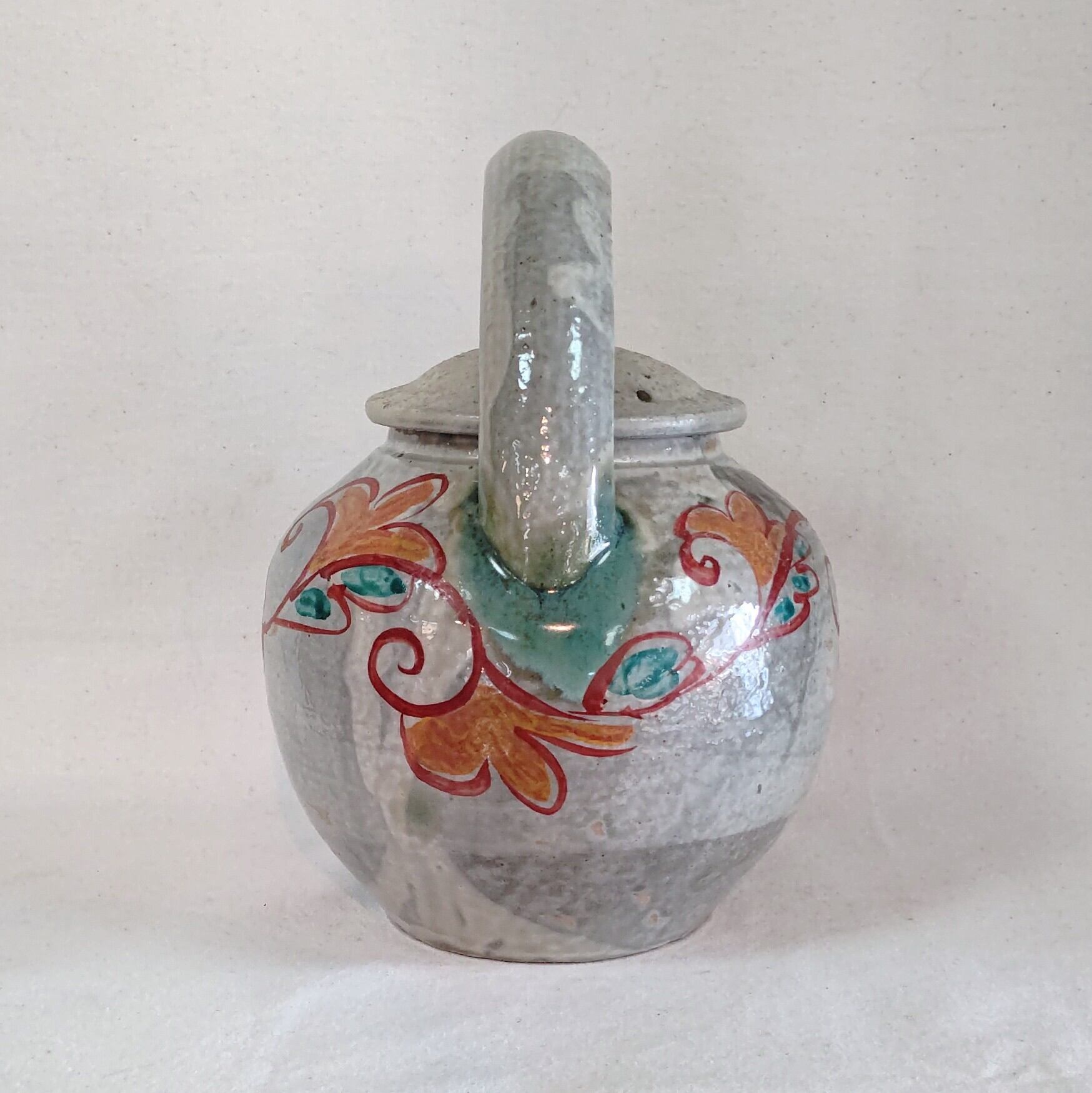 赤絵唐草文按瓶 上江洲茂生 | vintage123
