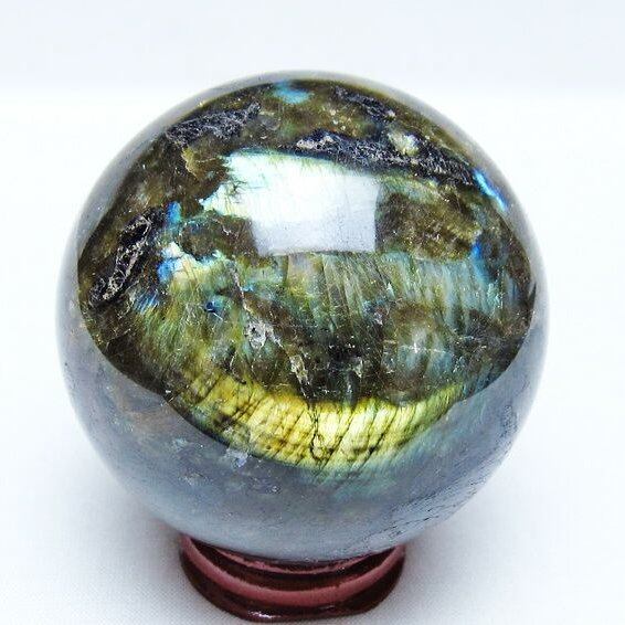 ラブラドライト 丸玉 67mm スフィア 一点物 151-9201