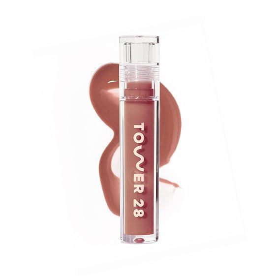 【Tower 28】ShineOn Milky Lip Oil Jelly (シア―) Cashew シャインオン ミルキー リップオイルゼリー