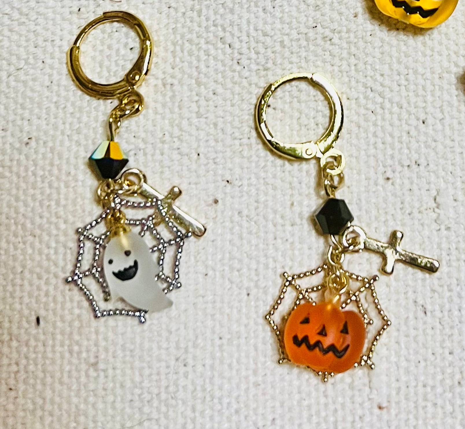 オバケ カボチャ ピアス No.616-A ハロウィン☆ゴーストとかぼちゃ