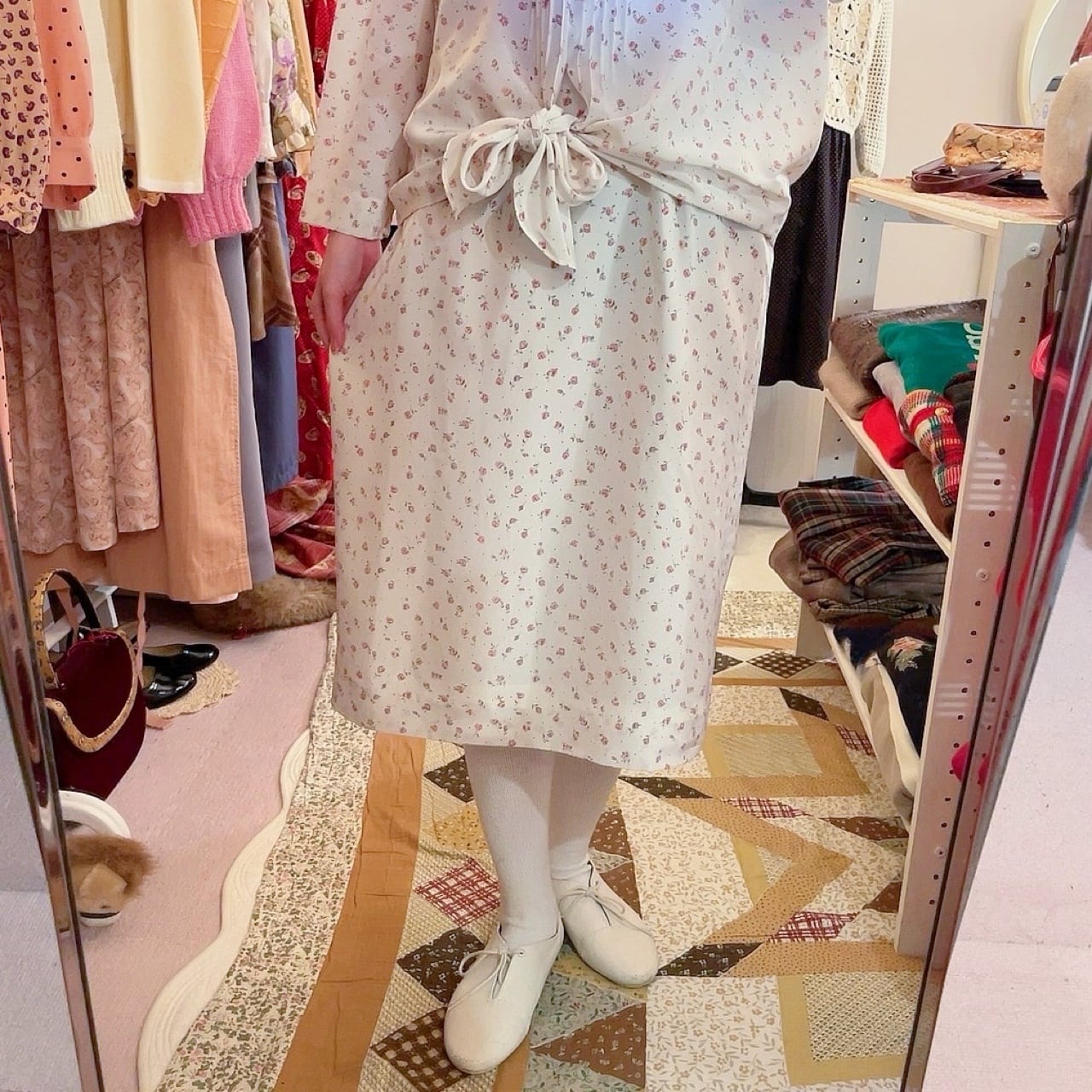 mini rose lace collar separate one-piece