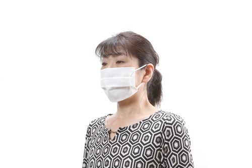 【日本製】ガーゼ（綿100％）マスク・5枚セット【ナチュラル・レナ】敏感肌の方も安心！ nr-91