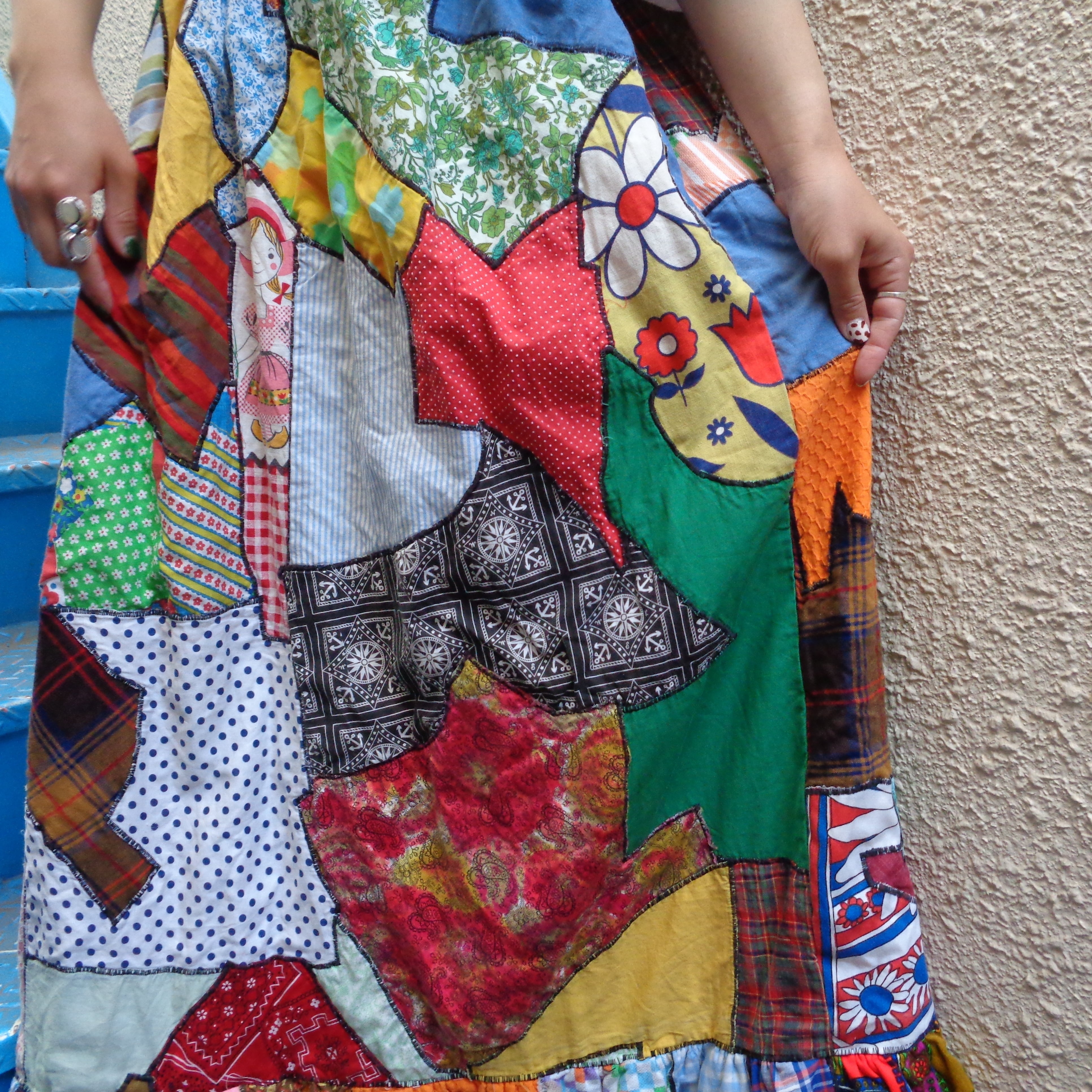 Vintage patchwork long skirt／ヴィンテージ パッチワーク ロングスカート | BIG TIME ｜ヴィンテージ 古着  BIGTIME（ビッグタイム） powered by BASE