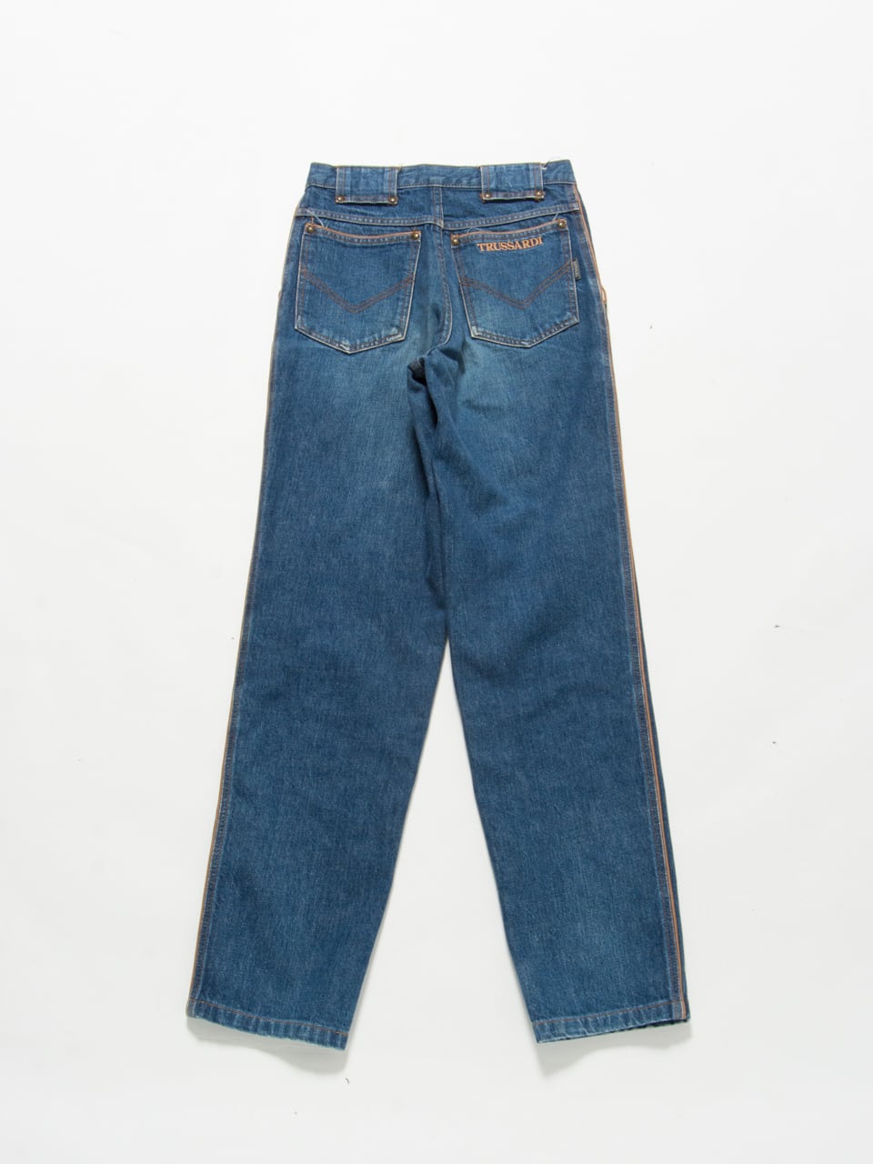 【TRUSSARDI】High waisted straight denim（トラサルディー デニムパンツ ハイウエスト ストレートジーンズ）1d