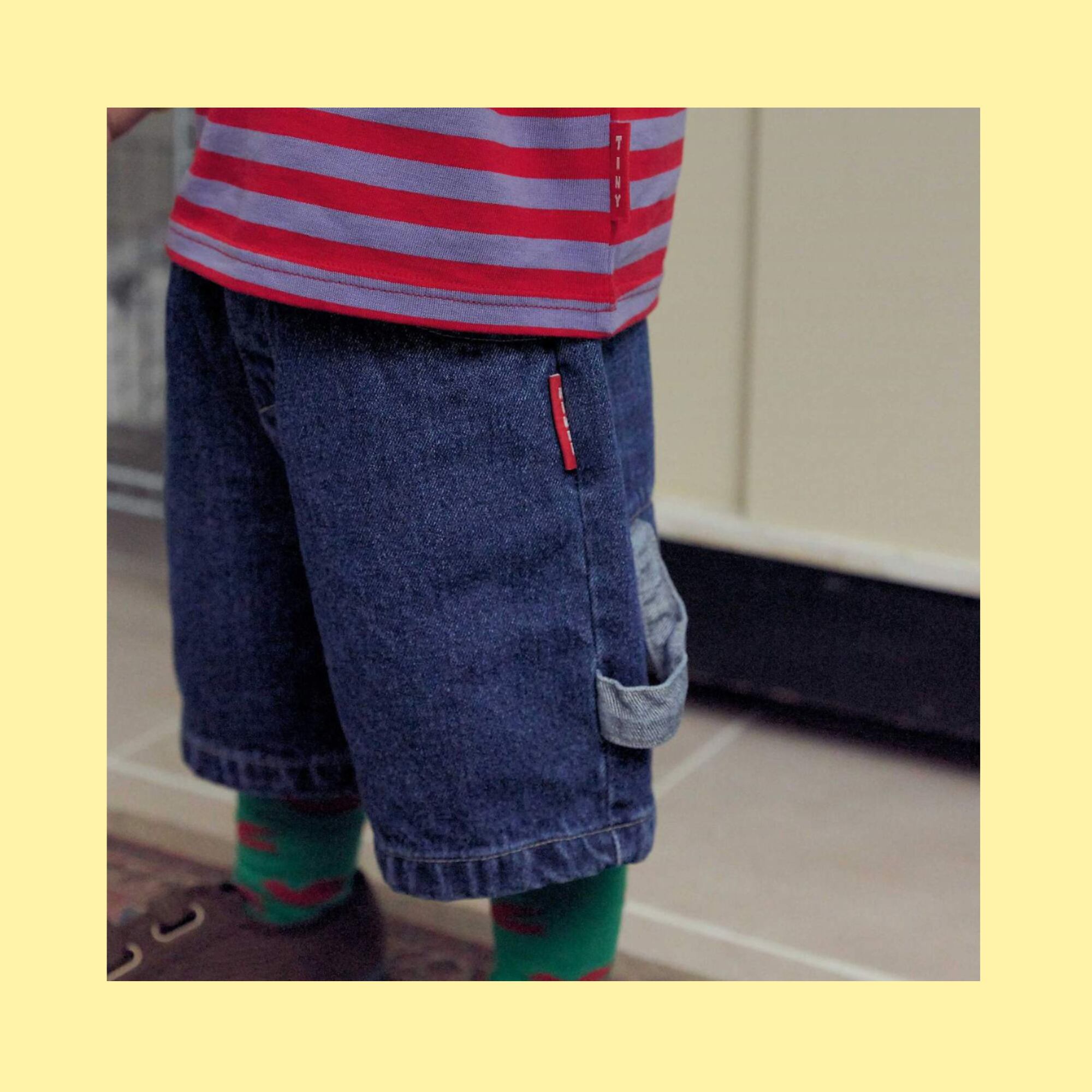 《取寄》7分デニム:kids【TinyHiker】※送料無料