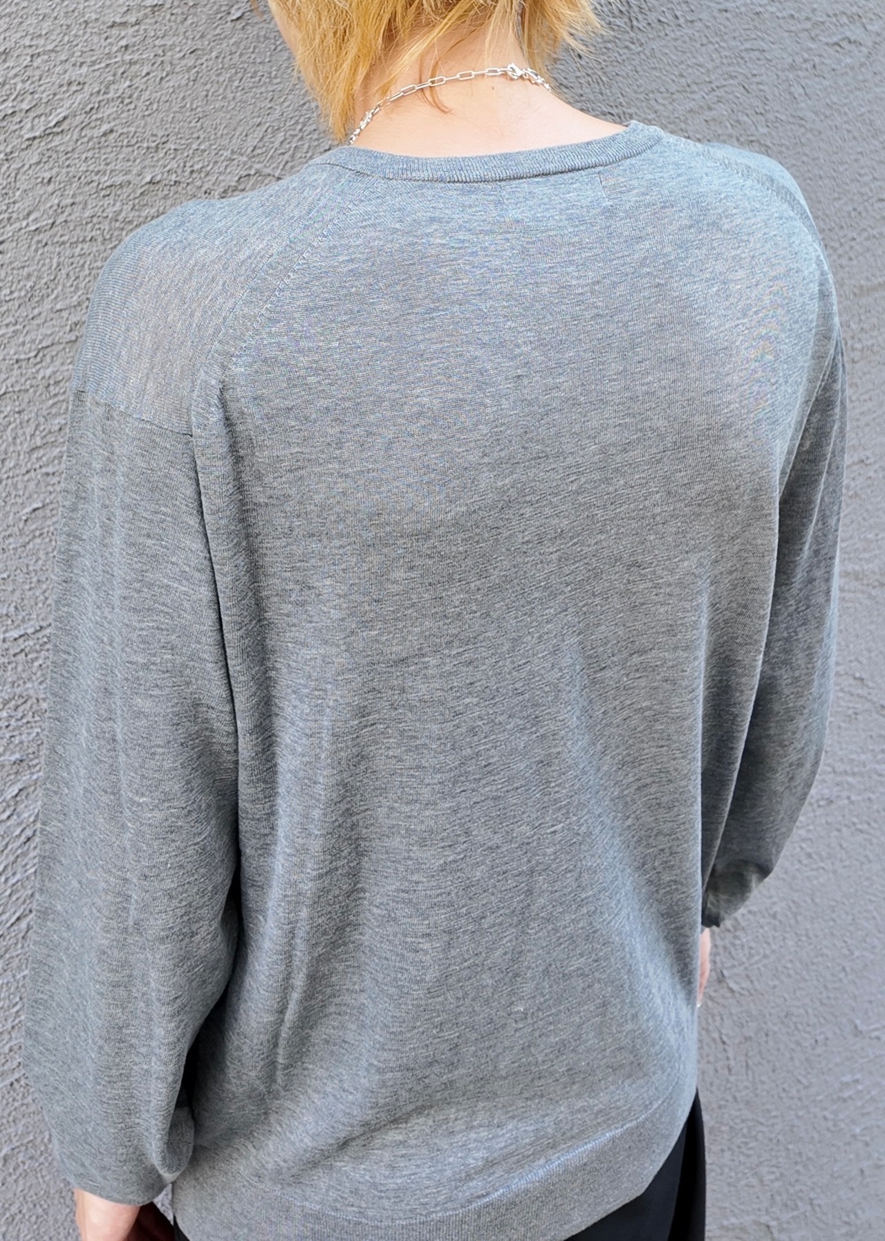 【CABANE de ZUCCA】grey basic knit