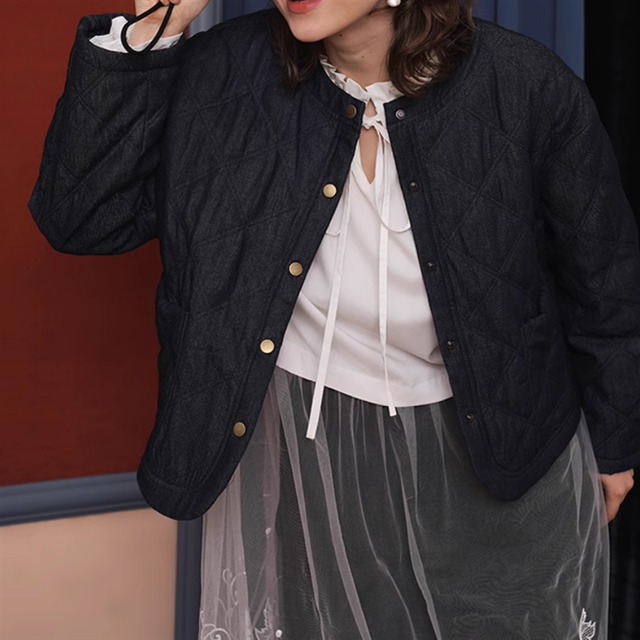 キルティングデニムジャケット　10960