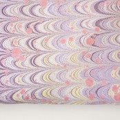 墨流しポーチ 〔月のかけら〕銀糸