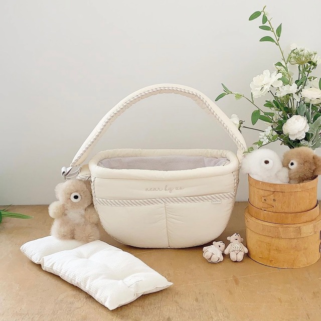 【予約】[near by us] tarte bag（2size／cozy cream）