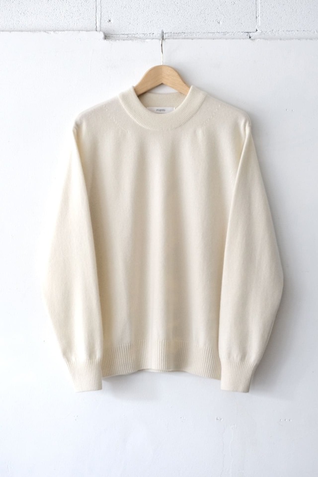 FUJITO Cashmere Sweater　Off White,Royal Blue