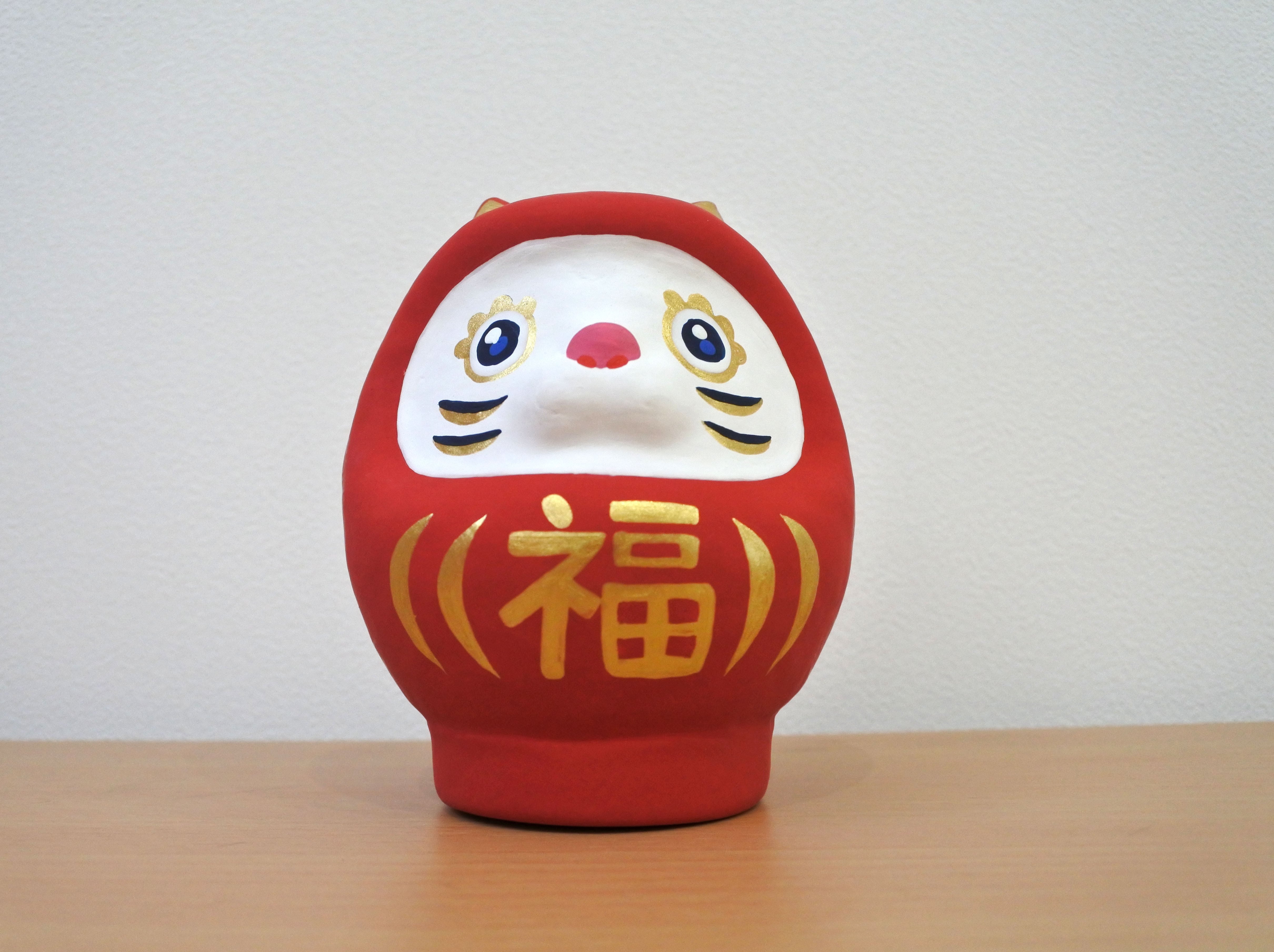 開運ねこだるま 赤福 | ai sayama
