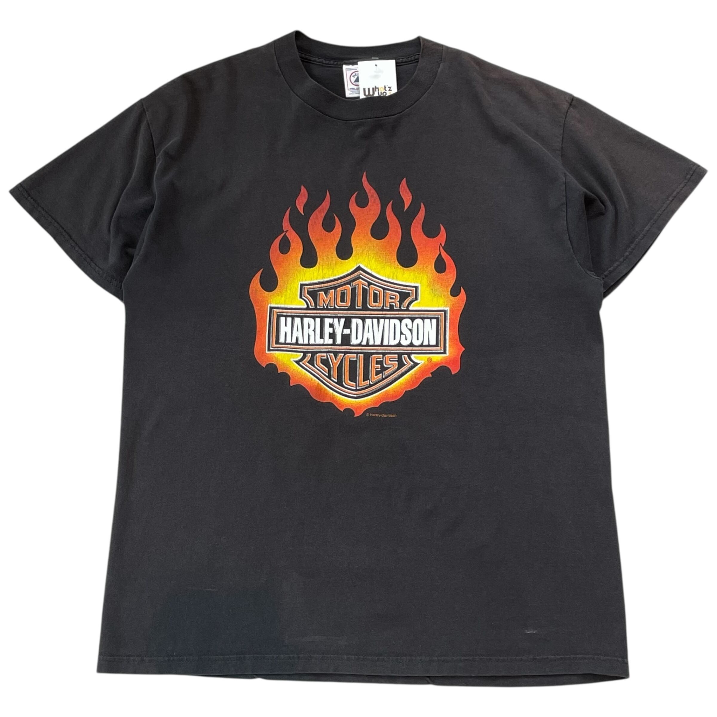 90s 00s Harley Davidson Flame ビッグロゴ tシャツ 90s 00s Harley Davidson Flame ビッグロゴ tシャツ