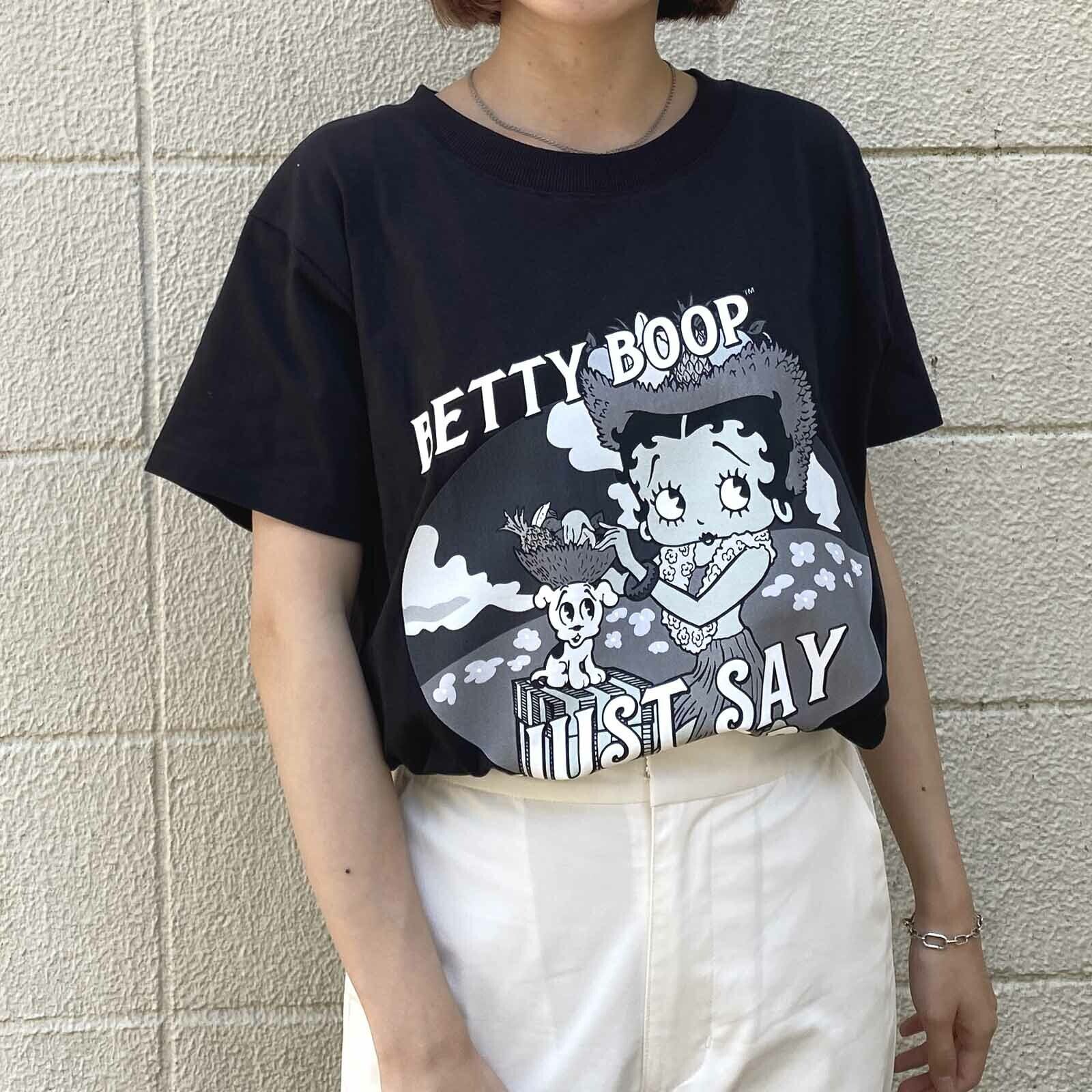 M size【☆2024新作☆】BETTY BOOP(ベティブープ) コットンTシャツ ①