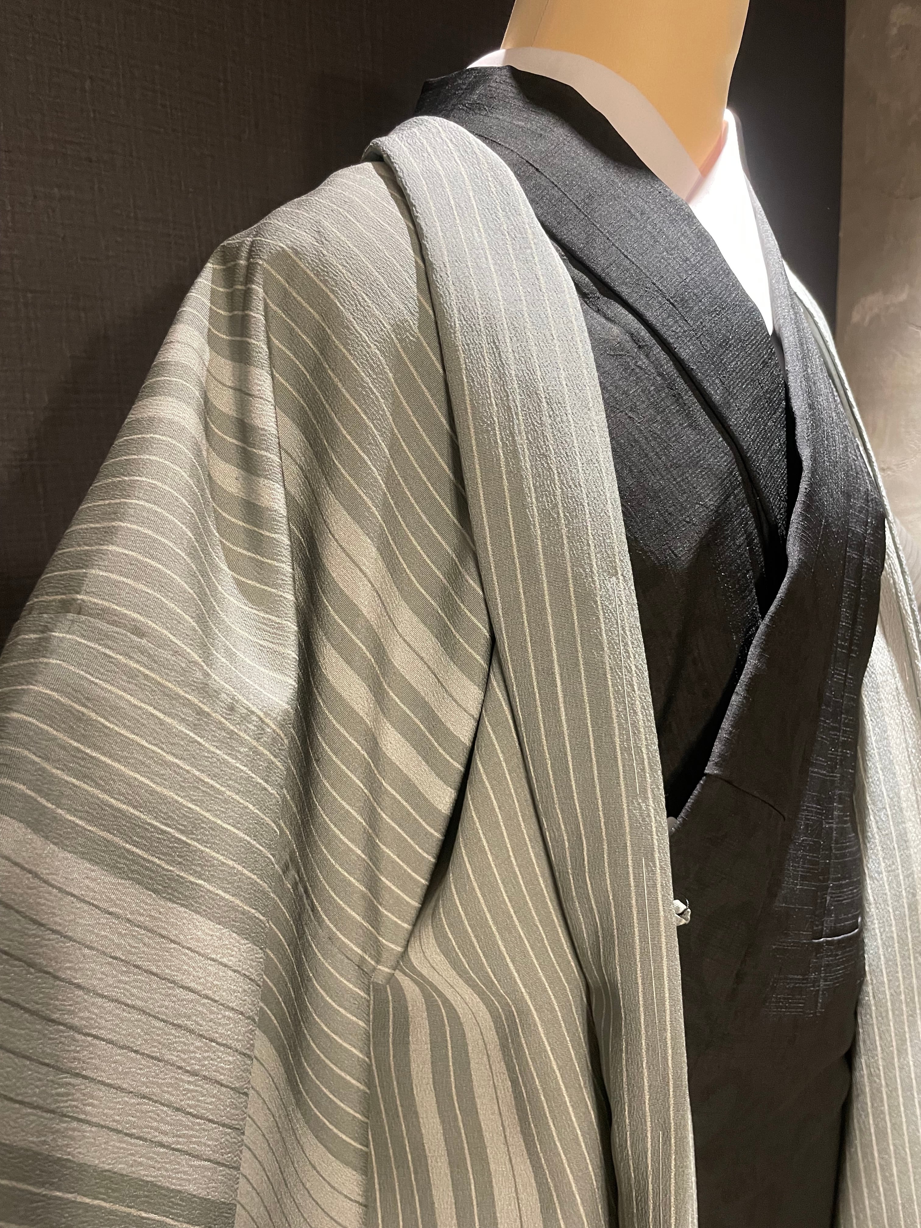 正絹塩沢長羽織 単衣 未使用品 | unukitakao limited