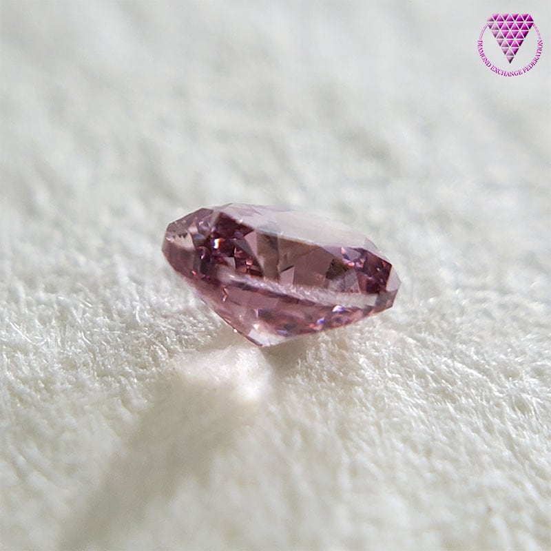 0.058 ct Fancy Vivid Purplish Pink VS2 天然 ピンク ダイヤモンド ルース オーバル シェイプ ヴィヴィッド  パープリッシュ ピンク ダイヤモンド | DIAMOND EXCHANGE FEDERATION