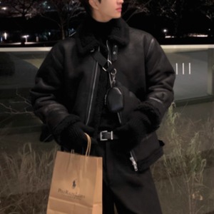 loose-fit warm padded coat（LMU0001）