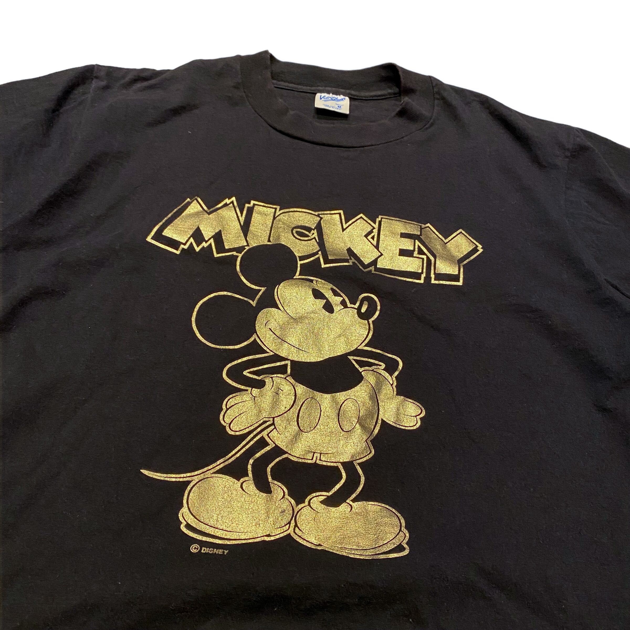 90s  Disney ミッキー Tシャツ MADE IN USA 丸胴 黒