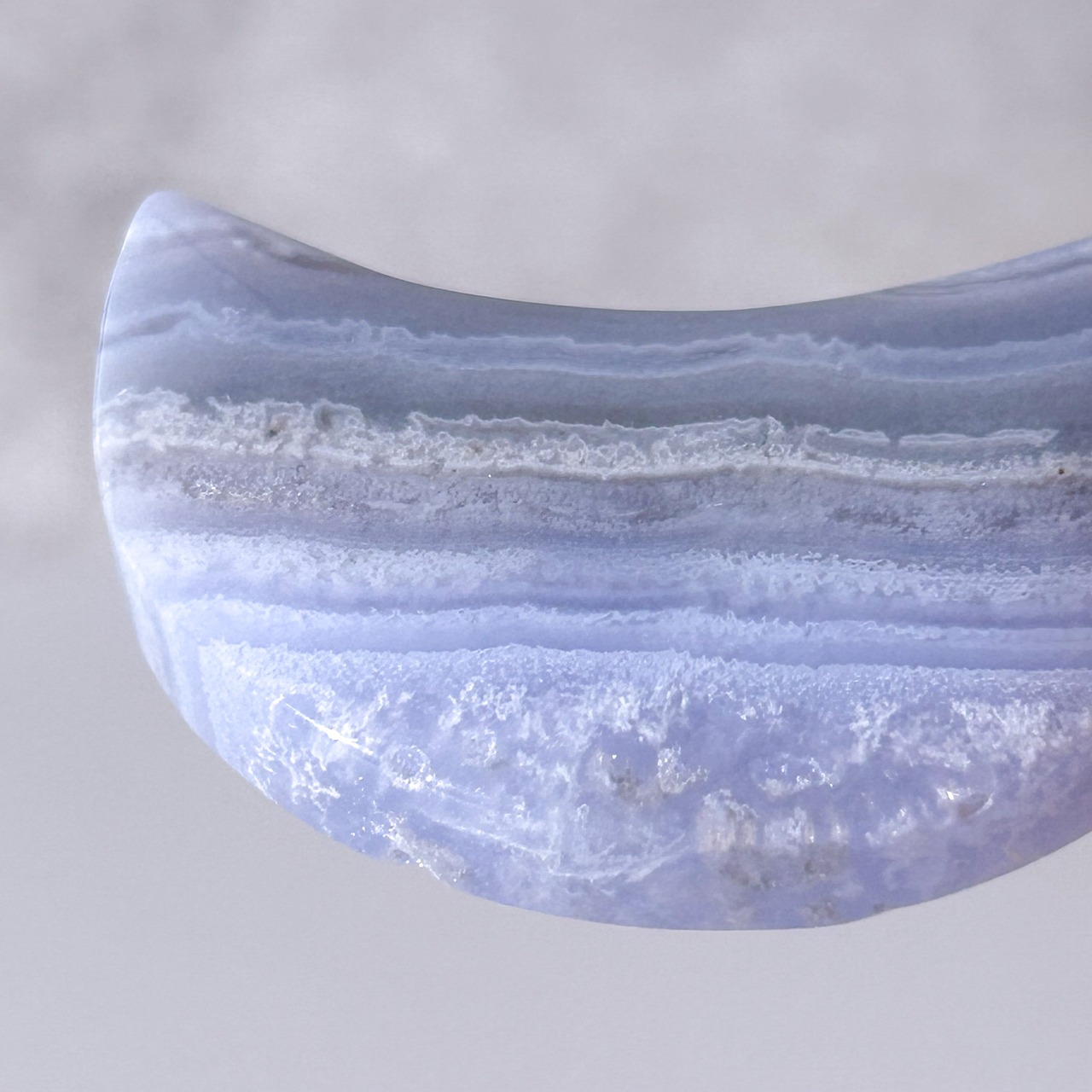 ブルーレースアゲート 月* Blue Lace Agate * 天然石