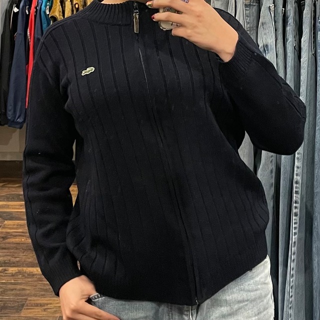 【LACOSTE/ラコステ】fullzip knit/フルジップ　ニット